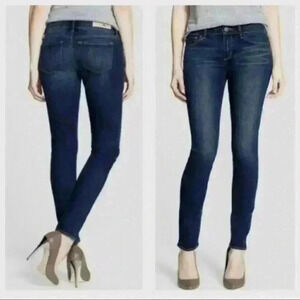 Treasure & Bond Women's Blue Medium Wash Skinny Fit Denim Jeans Size W25 New